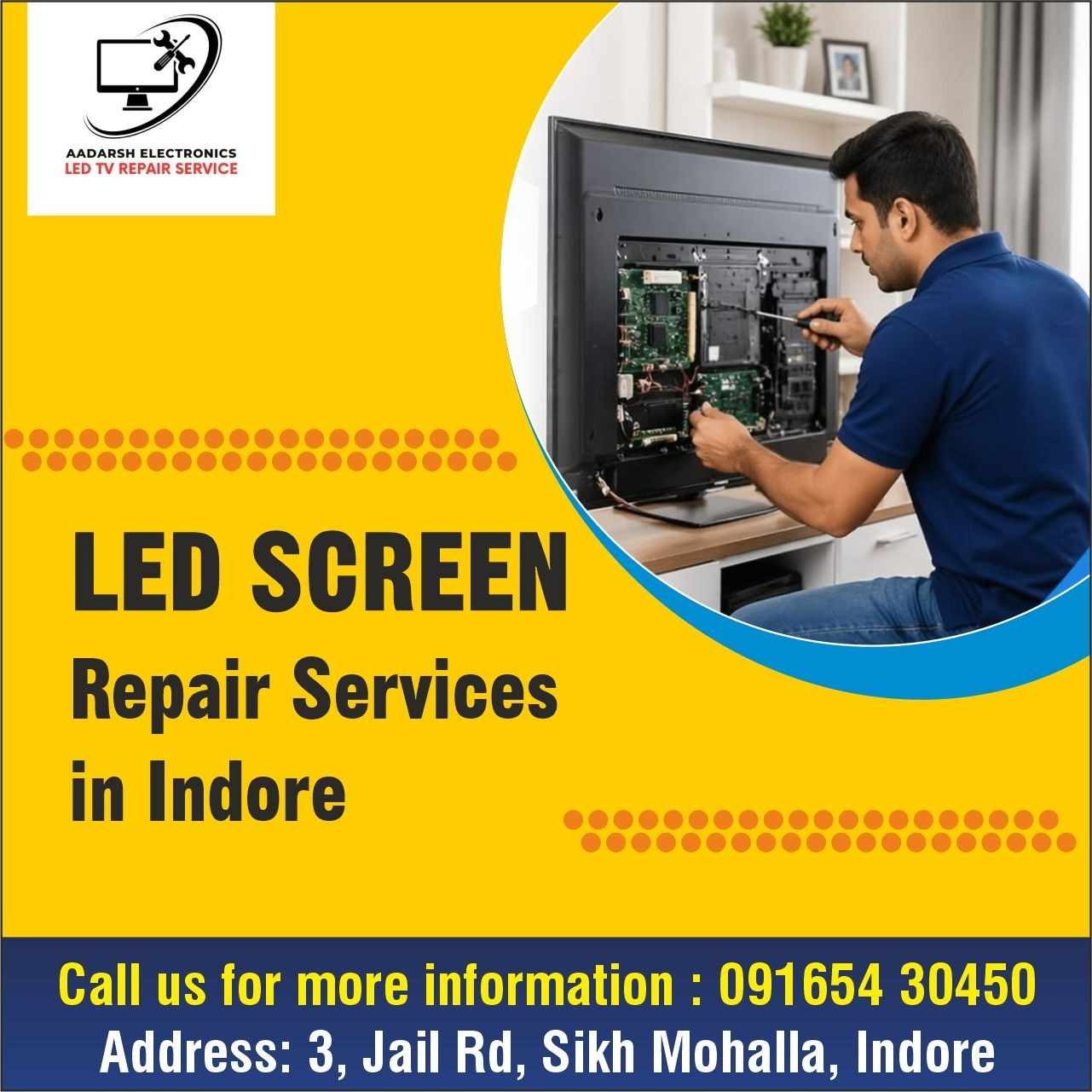 LED Screen Repair Services in Indore