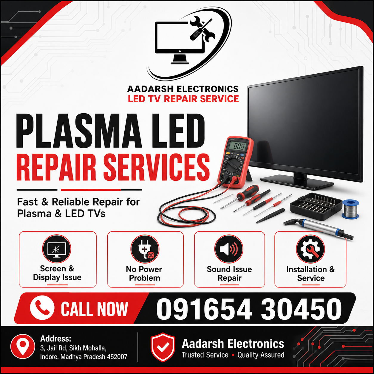 Plasma LED Repair Services in Indore